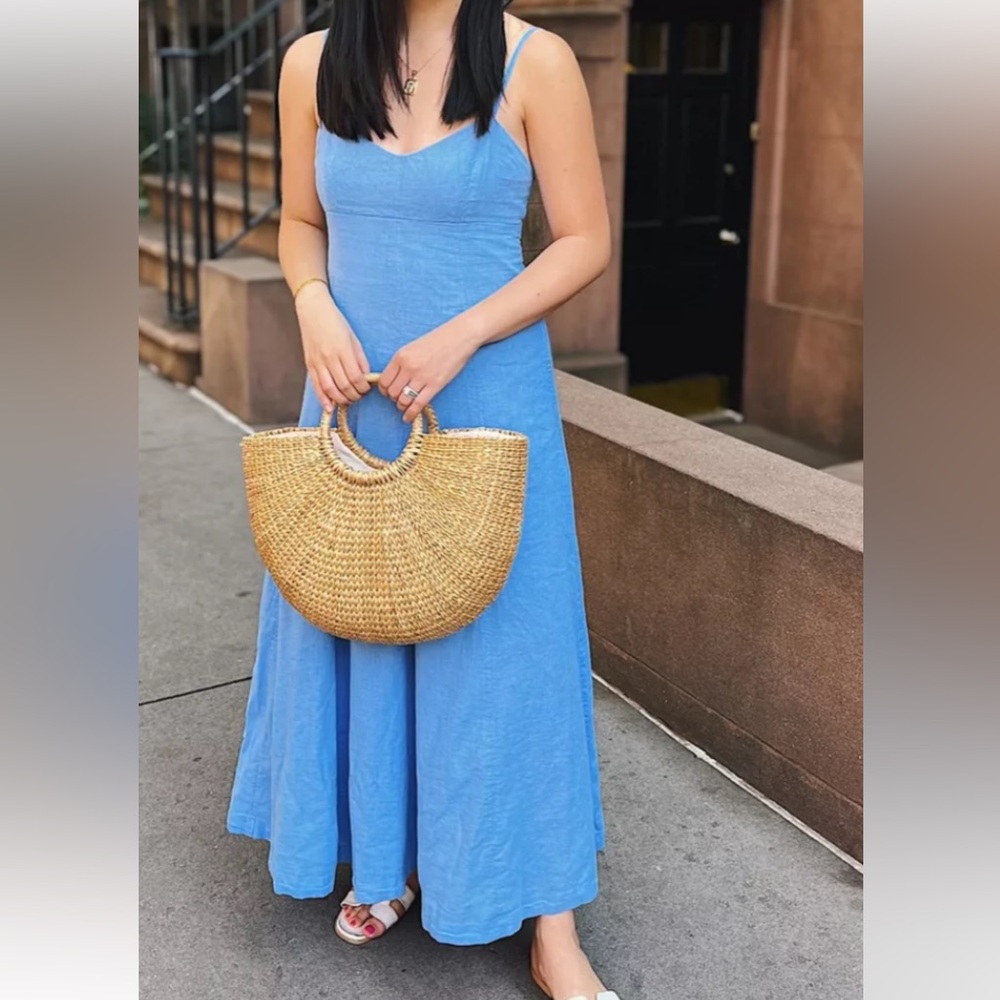 Abercrombie & Fitch Light Blue Maxi Dress